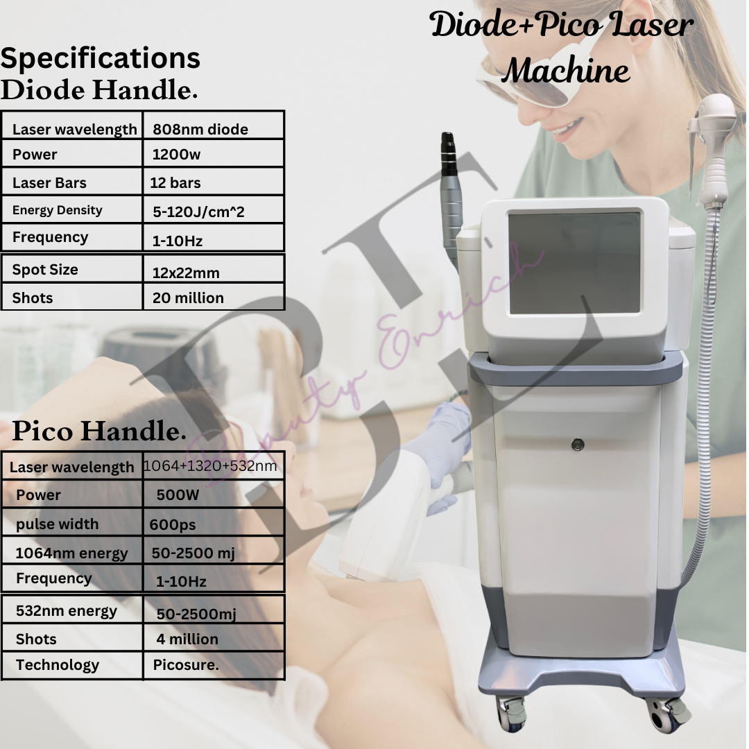 Diode plus Pico Laser machine (12 bars diode edition)