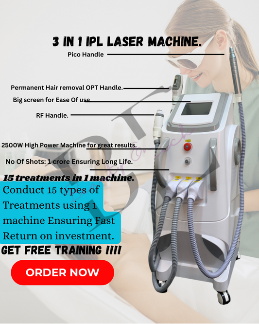 IPL 3 in 1 laser machine with pico RF and IPL handle/ OPT SHR machine/ hair removal machine