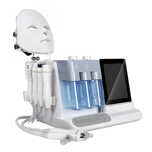 Advanced 7-in-1 HydraFacial Machine (Upgraded to 8-in-1 with Heat-Cool Abrasion + Dual BIO-RF Handle) – The Ultimate Facial & Skin Rejuvenation System