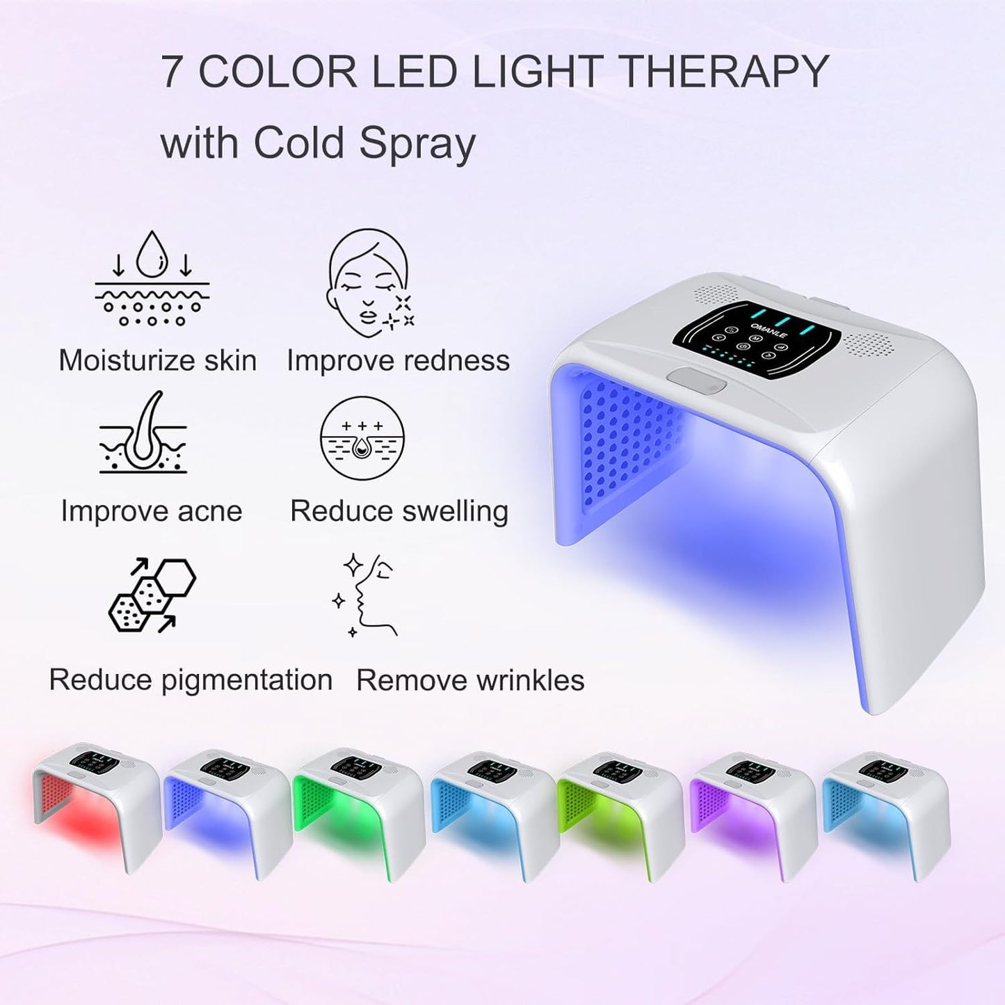 Omega light with mist